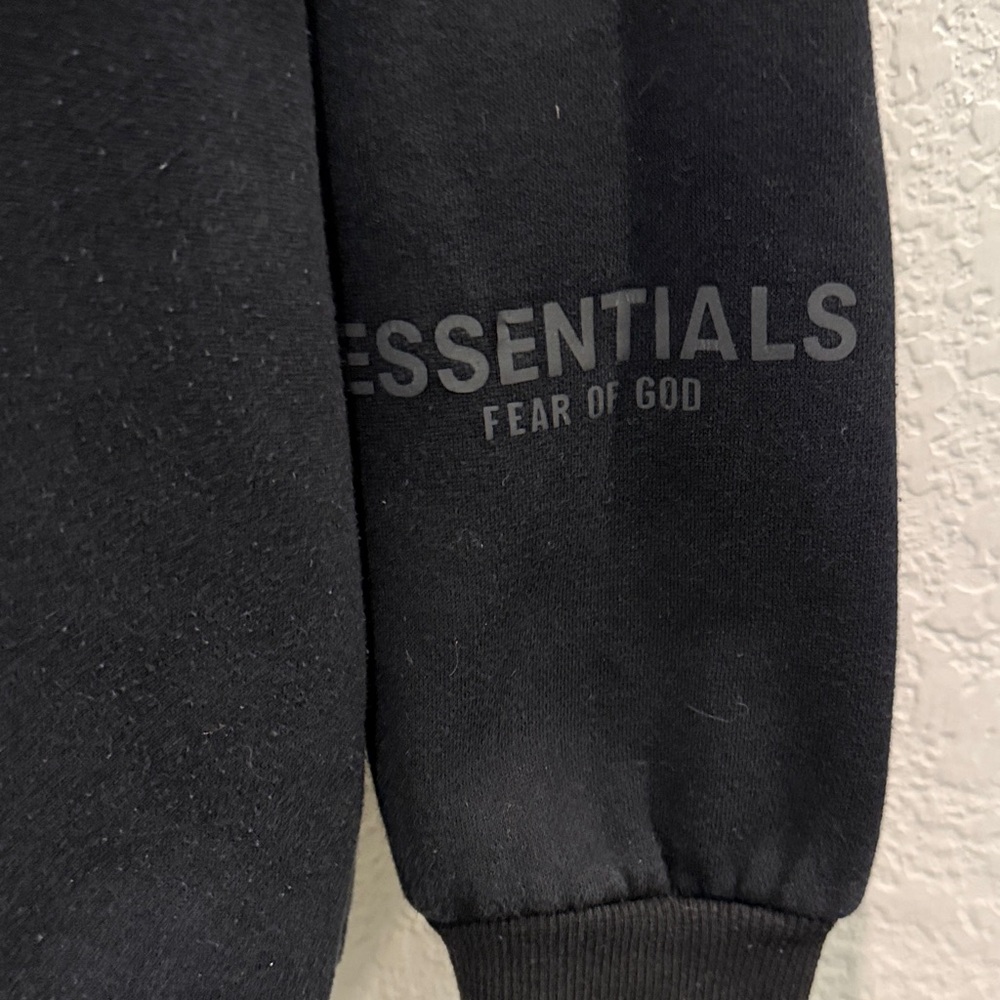 Essentials Black Essentials Hoodie Medium - image 3
